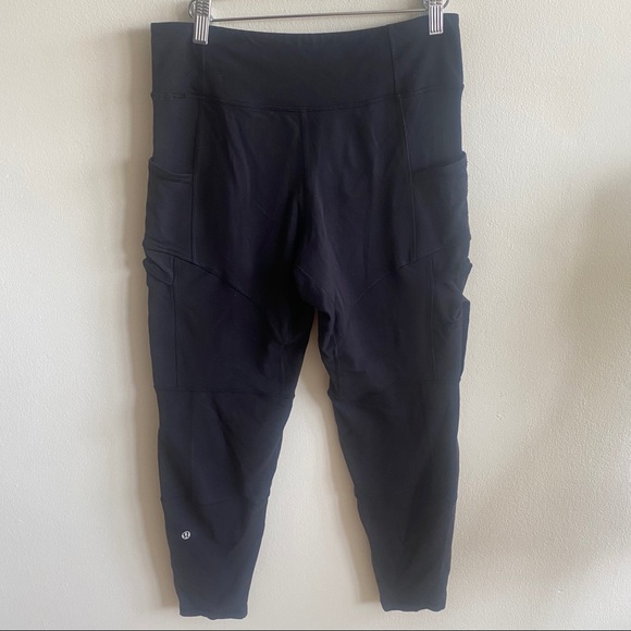 lululemon athletica Pants - Lululemon Black Cargo Jogger Pants Sz 6
